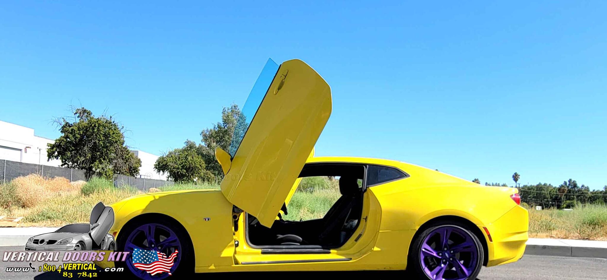 Bolt-On Lambo Door Hinge Kit For 2010-2022 Chevrolet Camaro