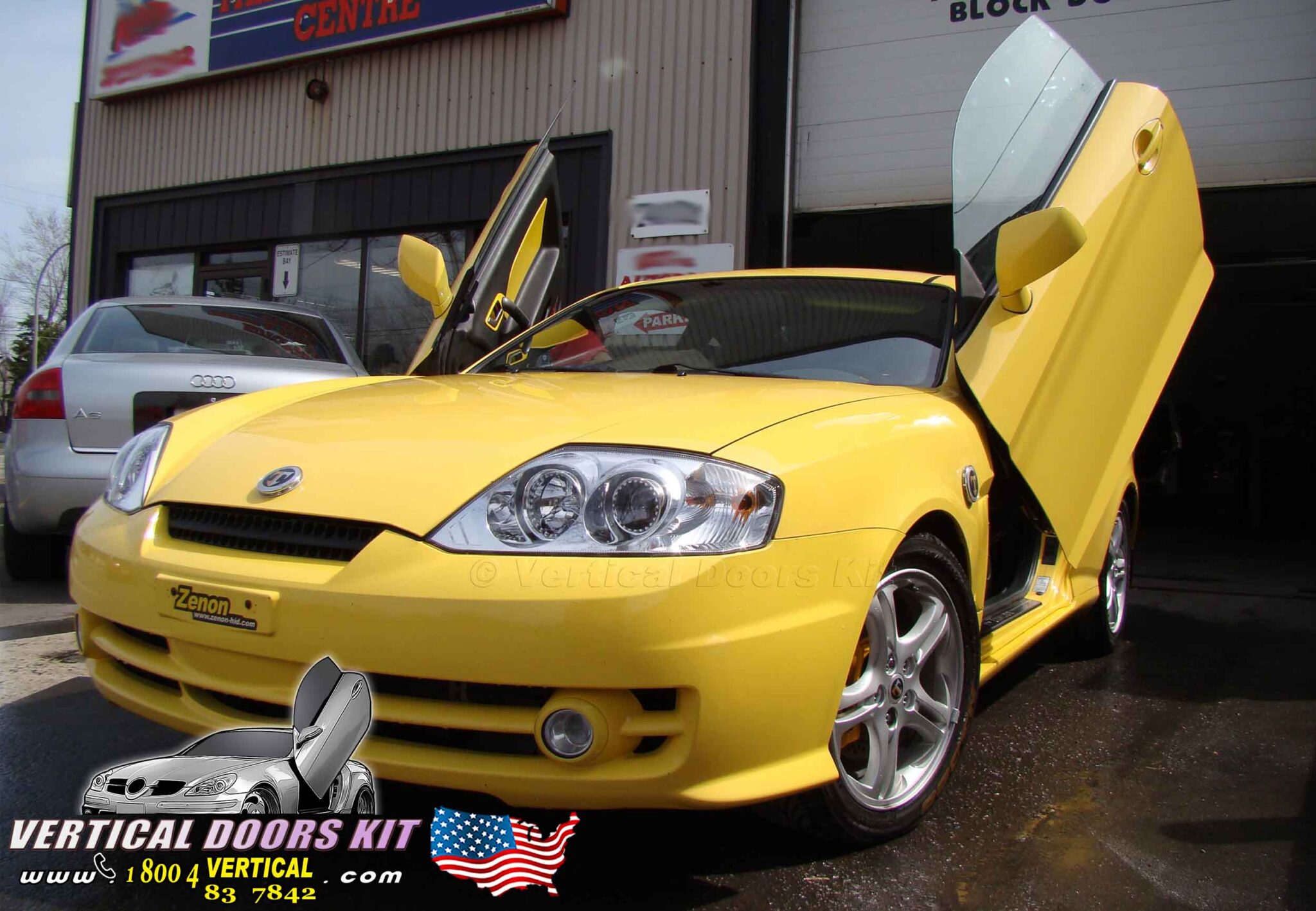 Hyundai Tiburon 2002-2008 Lambo Vertical Doors Kit – Lambo Doors Kit Inc.